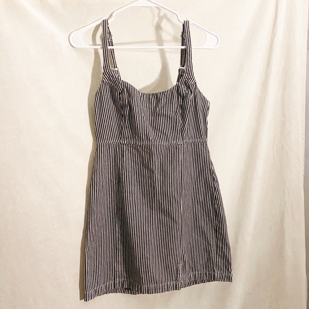 Urban Outfitters BDG Denim Striped Mini Dress S